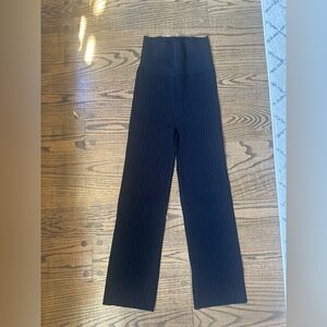 M.M.Lafleur Black Ribbed High Waisted Pants